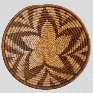 Coiled Vintage Bowl Basket Wall Art 11.5"